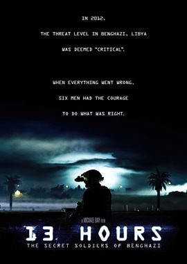 13 Hours The Secret Soldiers of Benghazi Movie Poster