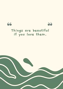 Inspirational Quote with Nature Elements