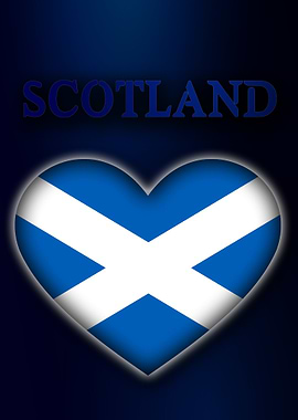 Scotland Flag Heart