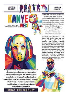 Kanye West Pop Art Poster