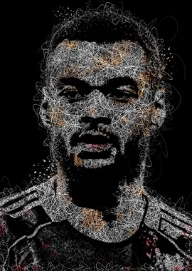 Cody Gakpo Abstract Portrait