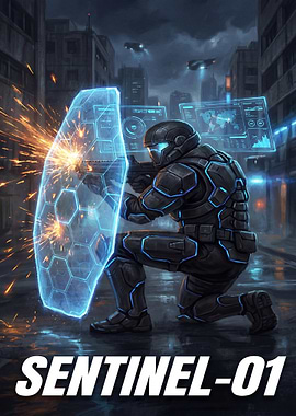 Sentinel-01 Sci-Fi Soldier with Energy Shield