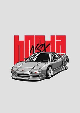 Honda NSX Car Illustration