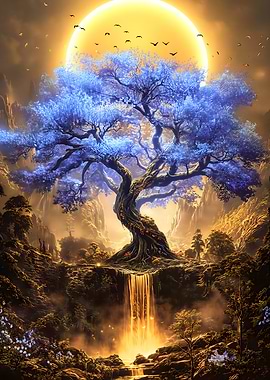 Enchanted Tree Waterfall