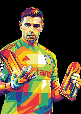 Emiliano Martinez Pop Art Portrait