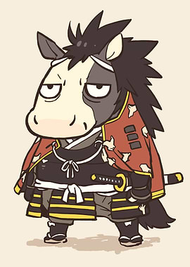 Samurai Horse Character