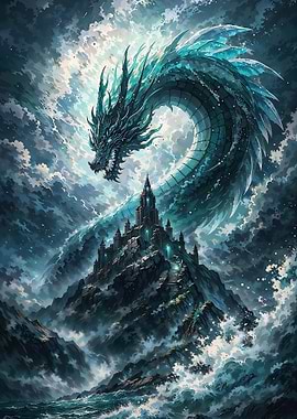 Dragon Over Castle Mountain