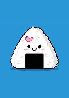 Cute Onigiri with Cherry Blossom