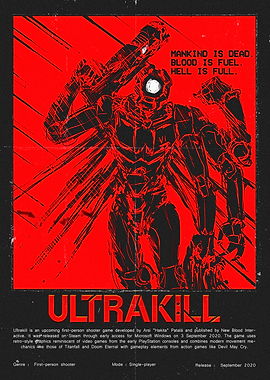 Ultrakill Game Poster