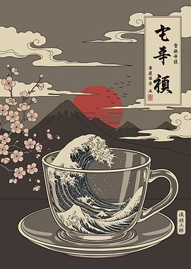 The Great Wave in a Cup