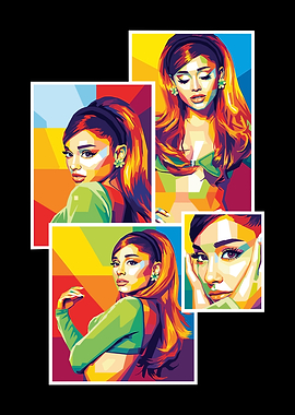 Ariana Grande Pop Art Collage