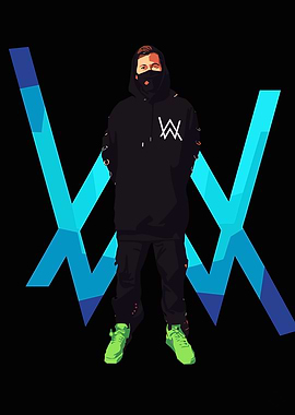 Alan Walker with Logo