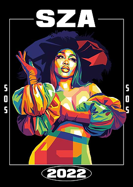 SZA SOS 2022 Pop Art