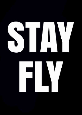 Stay Fly Text Art