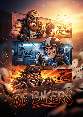 The Bikers: Road Captain, Mechanic, Enforcer