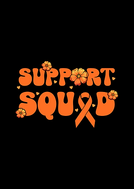 Support Squad Orange Ribbon
