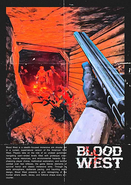 Blood West Game Poster
