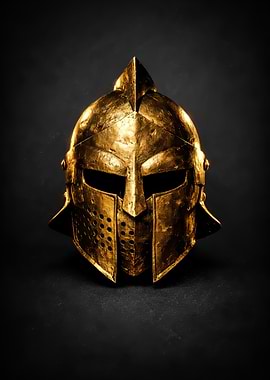 Golden Warrior Helmet
