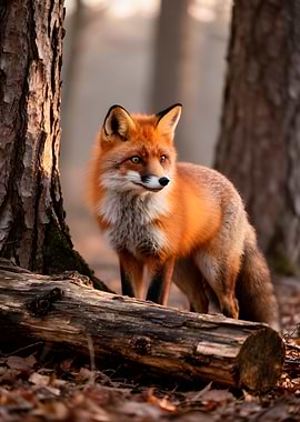 Red Fox in Forest