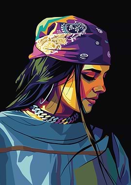 Jessie Murph with Bandana and Chain