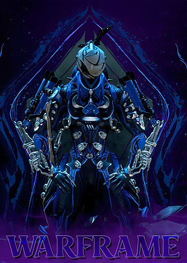 Warframe Blue Character Art