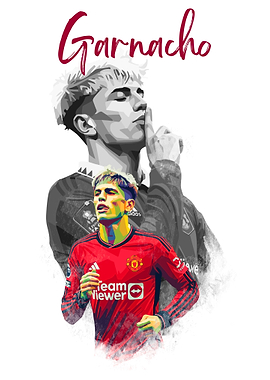 Garnacho Football Art