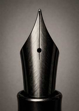Close-up of a Fountain Pen Nib