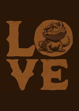 Bearded Dragon Love Beardie Lover (light version)