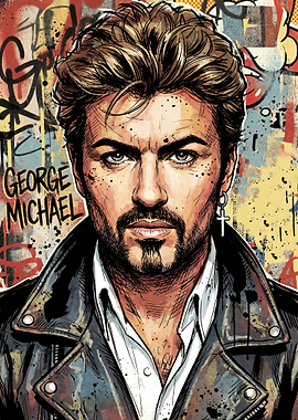 George Michael Graffiti Portrait