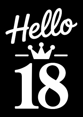 Hello 18 Years Old Birthday