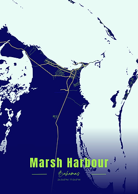 Marsh Harbour Bahamas Map