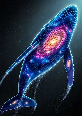 Cosmic Whale in Space