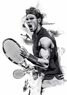 Rafael Nadal Tennis Art