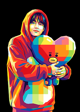 WPAP Portrait of V Holding Tata