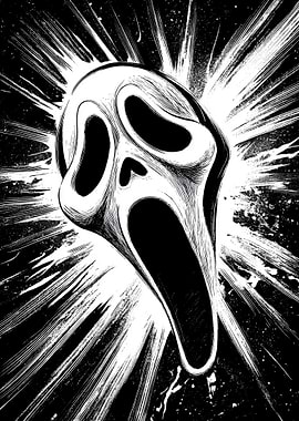 Scream Ghostface Mask Explosion