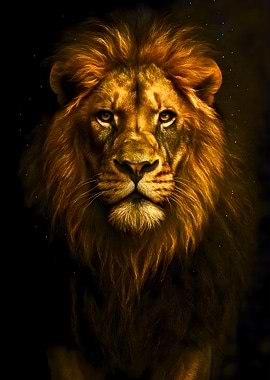 Majestic Lion Portrait