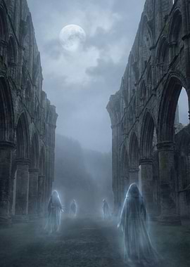 Silent Ghosts in Gothic Ruins