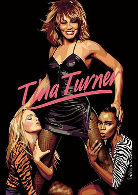 Tina Turner with two women