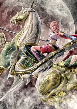 Lightning Riding a Chocobo