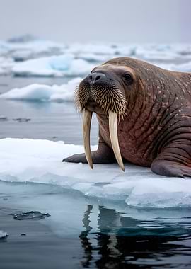 Walrus on Ice Floe