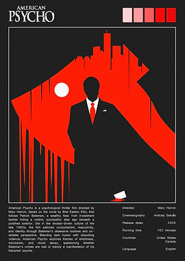 American Psycho Minimalist Poster