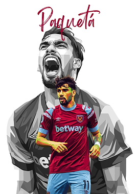 Lucas Paquetá West Ham Football Art