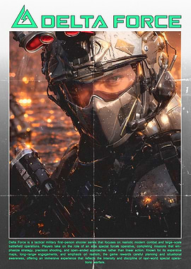 Delta Force Soldier Poster