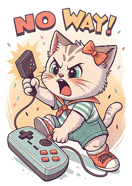 Angry Cat Gamer