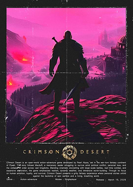Crimson Desert Game Poster