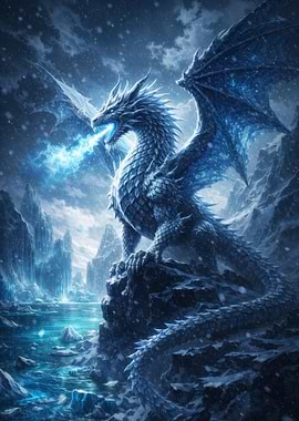 Ice Dragon Breathing Frost