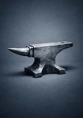 Anvil on a dark background