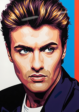 Pop Art Portrait of George Michael