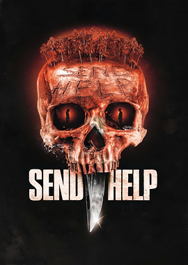 Send Help Skull Poster
