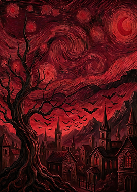 Starry Night — Blood Moon Reverie